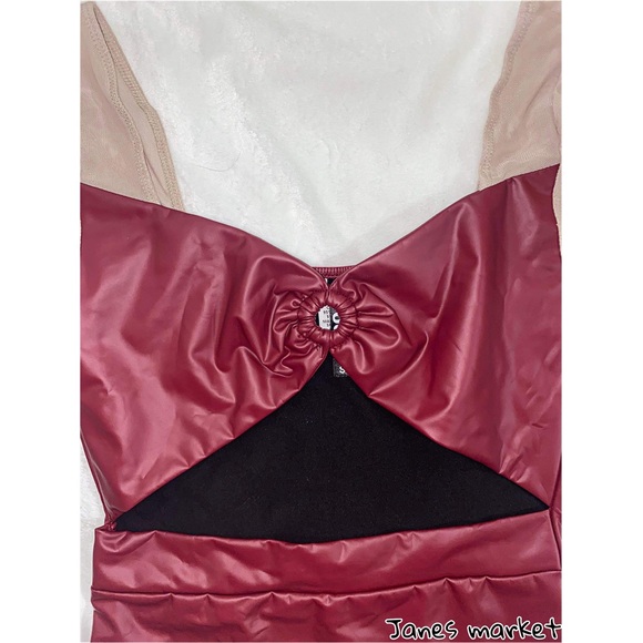 DOLLSKILL x K TOO Sangria Stir It Up Red Cut Out Mini Dress/US S - Picture 3 of 9